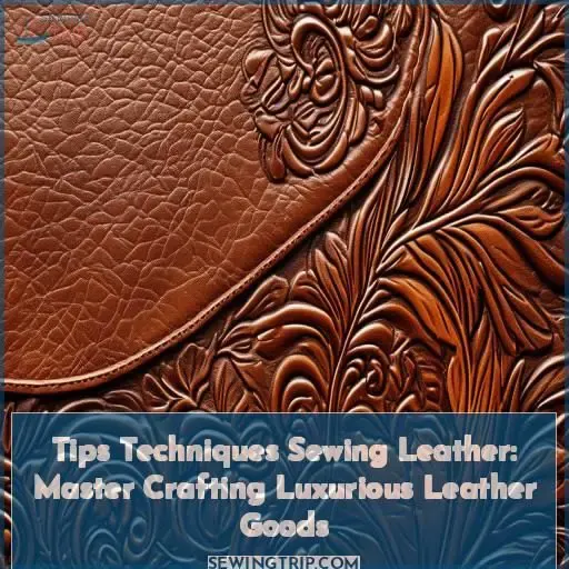 tips techniques sewing leather