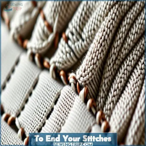 To End Your Stitches