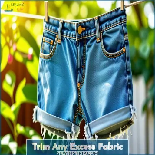 Trim Any Excess Fabric