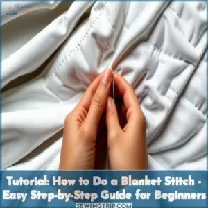tutorialshow to do a blanket stitch