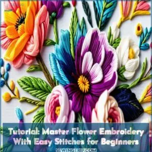 tutorialshow to embroider flowers