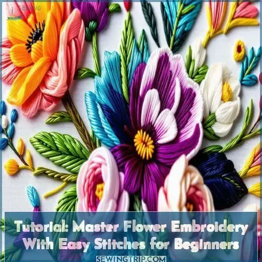 tutorialshow to embroider flowers