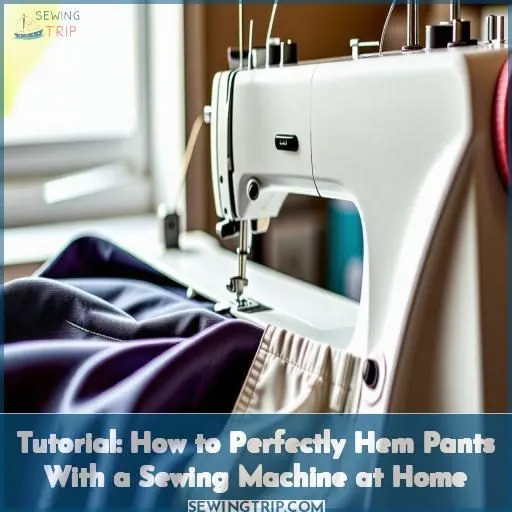 tutorialshow to hem pants with a sewing machine