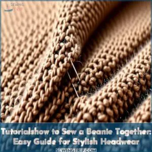 tutorialshow to sew a beanie together