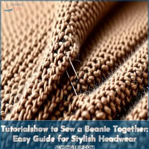 tutorialshow to sew a beanie together