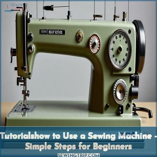 tutorialshow to use a sewing machine