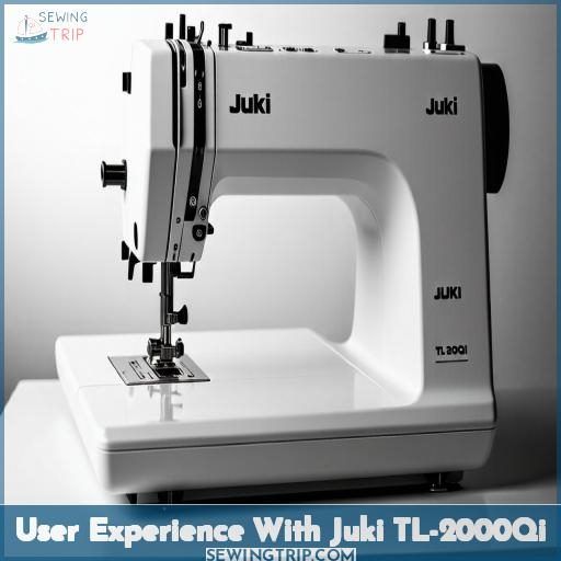 User Experience With Juki TL-2000Qi