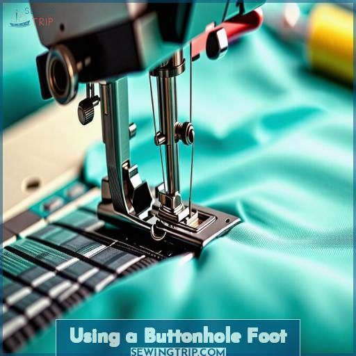 Using a Buttonhole Foot