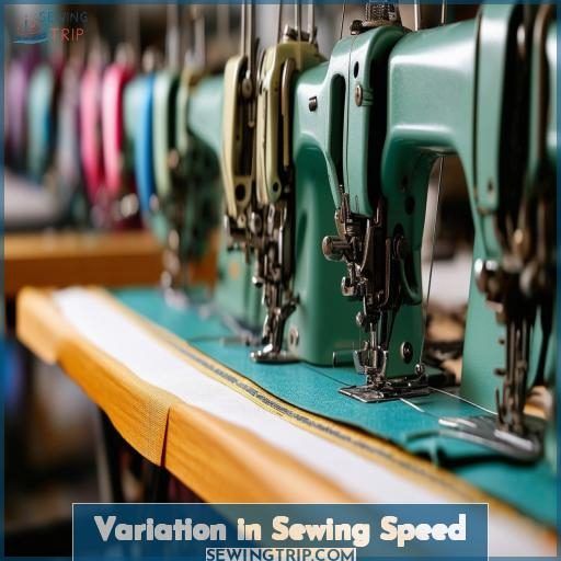 Variation in Sewing Speed