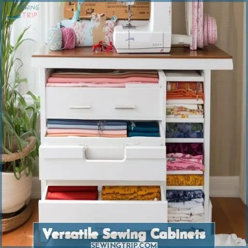 Versatile Sewing Cabinets