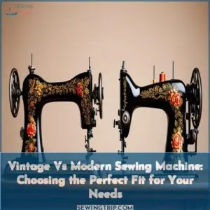 vintage vs modern sewing machine