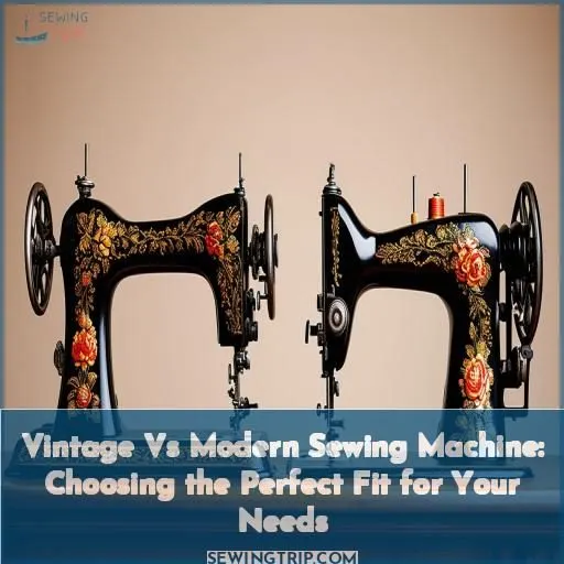 vintage vs modern sewing machine