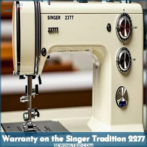 Warranty on the Singer Tradition 2277