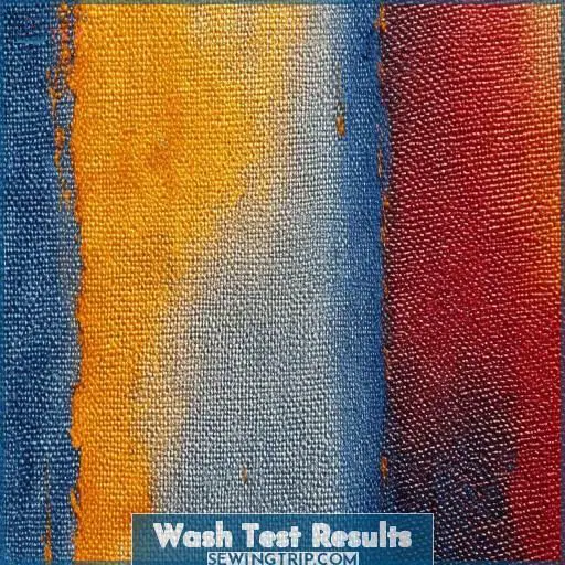 Wash Test Results