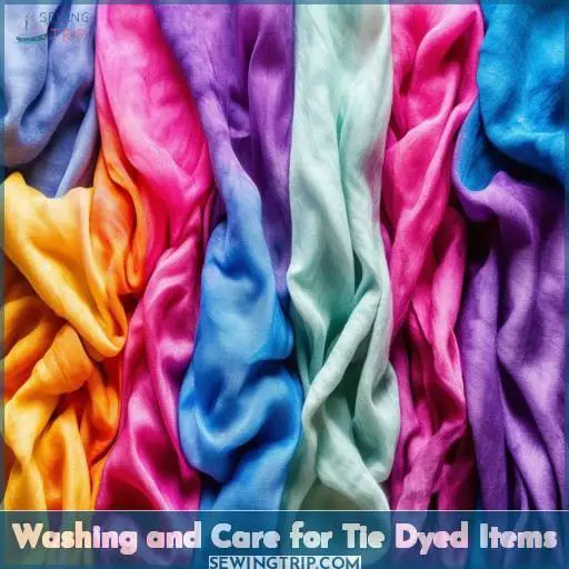 Washing and Care for Tie Dyed Items