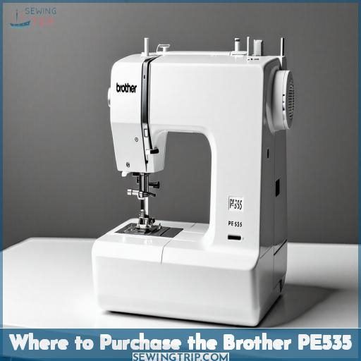 Where to Purchase the Brother PE535