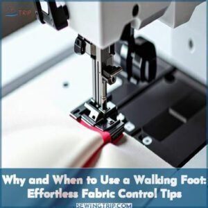 Why and When to Use a Walking Foot: Effortless Fabric Control Tips 3 why and when to use a walking foot on your sewing machine