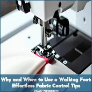 why and when to use a walking foot on your sewing machine