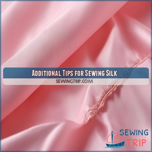 Additional Tips for Sewing Silk