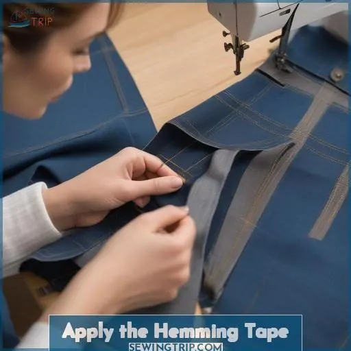 Apply the Hemming Tape