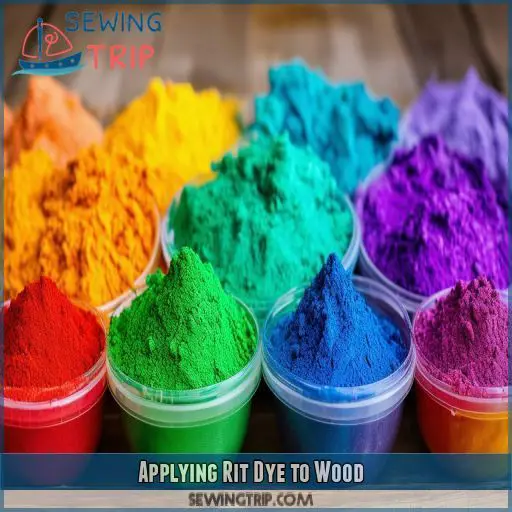 Applying Rit Dye to Wood