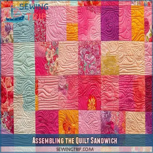 Assembling the Quilt Sandwich