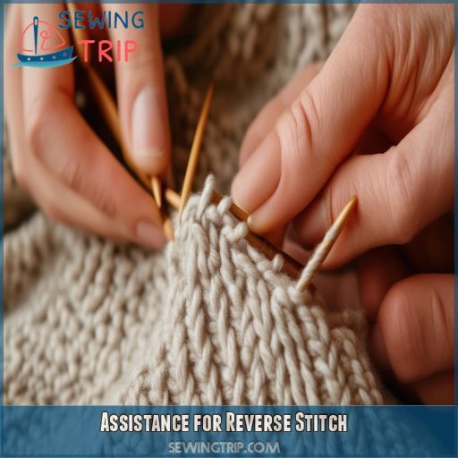 Assistance for Reverse Stitch