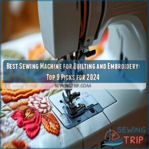 Best Sewing Machine for Quilting and Embroidery: Top 9 Picks for 2024 3 best sewing machine for quilting and embroidery