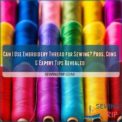 can i use embroidery thread for sewing