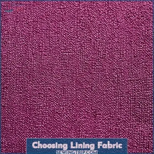 Choosing Lining Fabric