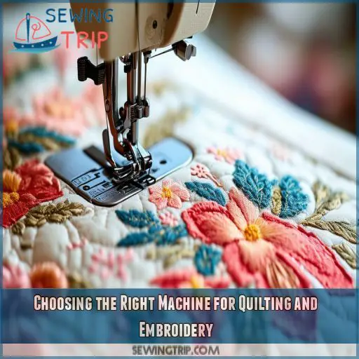 Choosing the Right Machine for Quilting and Embroidery