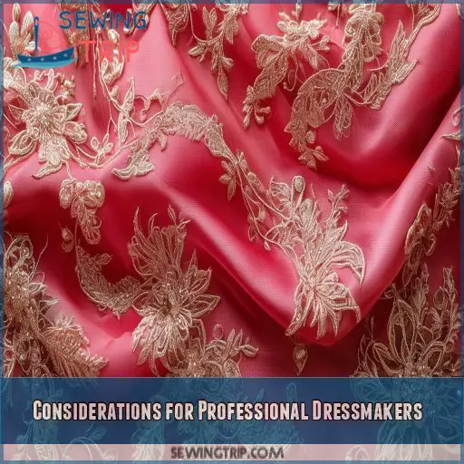 Considerations for Professional Dressmakers