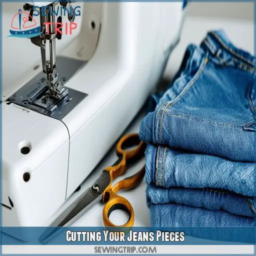 Cutting Your Jeans Pieces