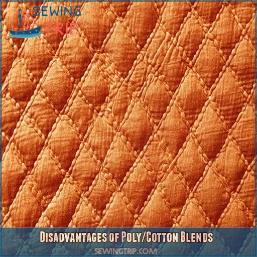 Disadvantages of Poly/Cotton Blends