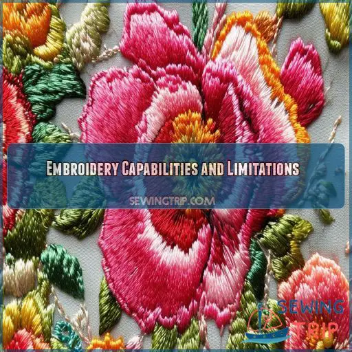 Embroidery Capabilities and Limitations