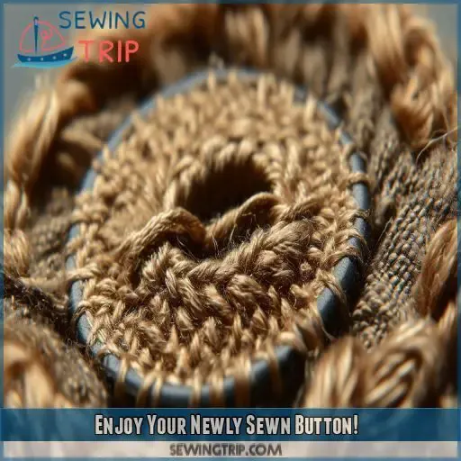 Enjoy Your Newly Sewn Button!