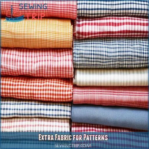Extra Fabric for Patterns