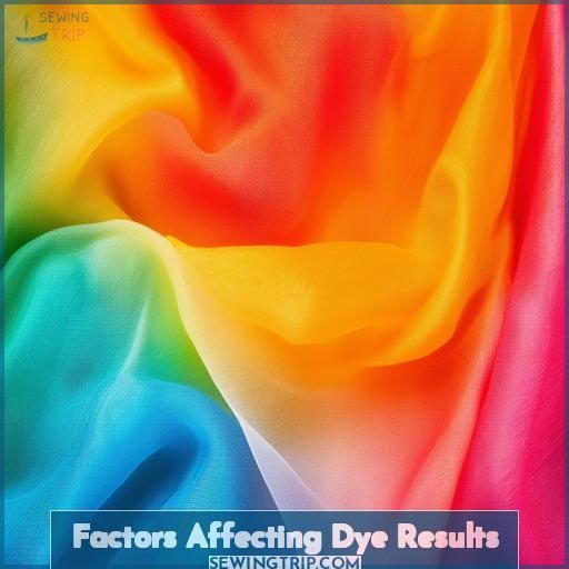 Factors Affecting Dye Results