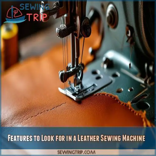 Features to Look for in a Leather Sewing Machine