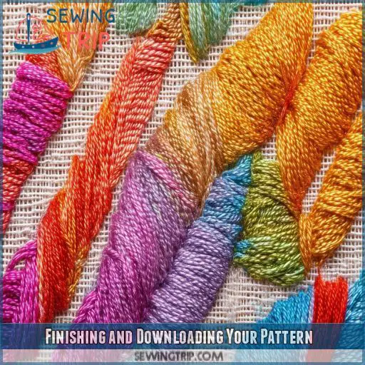 Finishing and Downloading Your Pattern