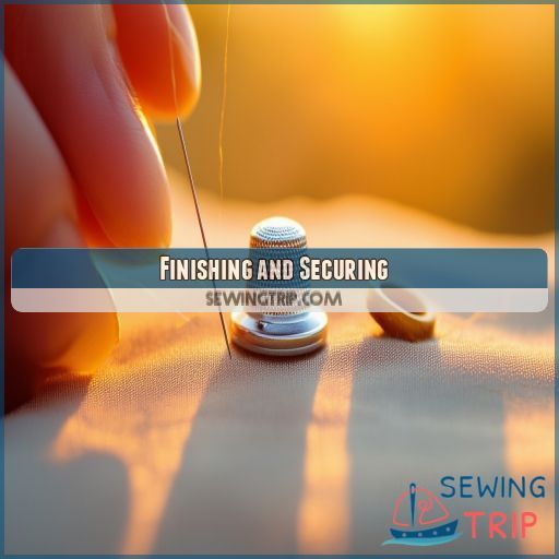 Finishing and Securing