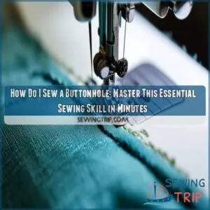 how do i sew a buttonhole