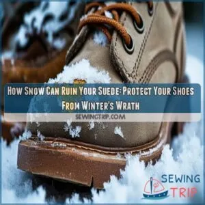 how snow can ruin your suede