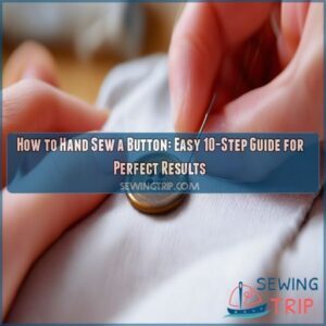 how to hand sew a button
