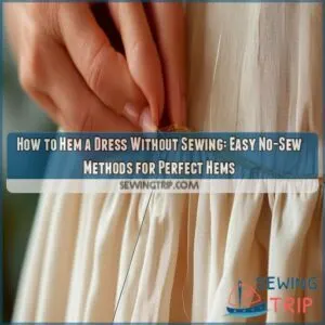 how to hem a dress without sewing