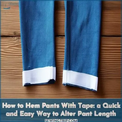 how to hem pants with tape