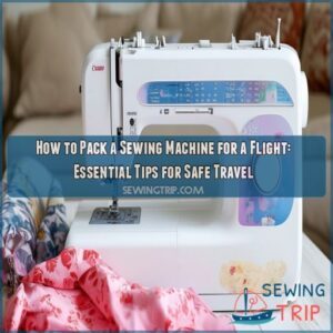 how to pack a sewing machine for a flight
