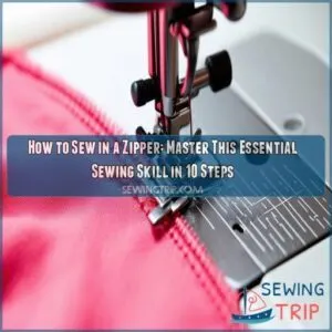 how to sew in a zipper