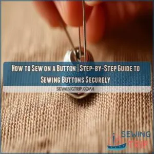 how to sew on a button