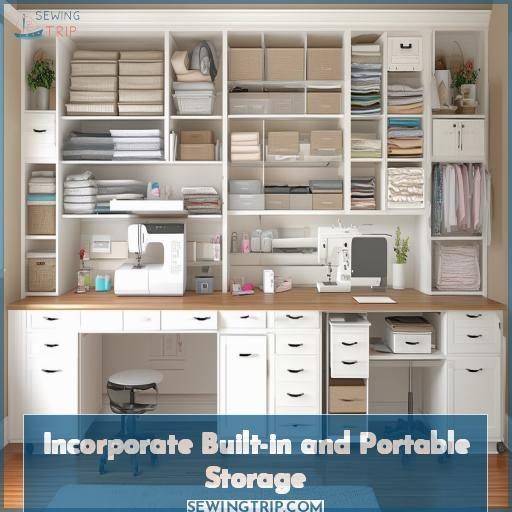 Incorporate Built-in and Portable Storage